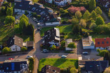Rieslingstr im Ortsteil Stupferich in Karlsruhe im Bundesland Baden-Württemberg, Deutschland aus der Vogelperspektive