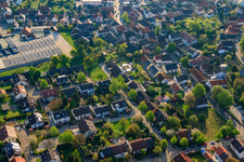 Stutenpferchstr im Ortsteil Stupferich in Karlsruhe im Bundesland Baden-Württemberg, Deutschland aus der Luft