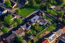 Stutenpferchstr im Ortsteil Stupferich in Karlsruhe im Bundesland Baden-Württemberg, Deutschland aus der Luft betrachtet