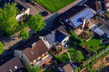 Drohnenaufname von Stutenpferchstr im Ortsteil Stupferich in Karlsruhe im Bundesland Baden-Württemberg, Deutschland