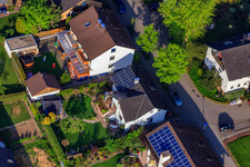 Stutenpferchstr im Ortsteil Stupferich in Karlsruhe im Bundesland Baden-Württemberg, Deutschland aus der Luft