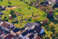 Luftbild von Enzianstr im Ortsteil Stupferich in Karlsruhe im Bundesland Baden-Württemberg, Deutschland