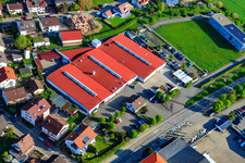 Luftbild von Schneider Treppen GmbH, ICON GmbH Messebau im Ortsteil Stupferich in Karlsruhe im Bundesland Baden-Württemberg, Deutschland