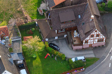 Luftbild von Albtalstr im Ortsteil Völkersbach in Malsch im Bundesland Baden-Württemberg, Deutschland