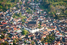 Luftbild von St. Cyriak in Malsch im Bundesland Baden-Württemberg, Deutschland