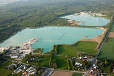 Jordansee Kieswerk im Ortsteil Neumalsch in Malsch im Bundesland Baden-Württemberg, Deutschland