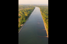 Rhein nach N in Au am Rhein im Bundesland Baden-Württemberg, Deutschland