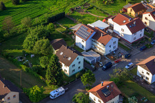 KITA Mäusenest im Ortsteil Stupferich in Karlsruhe im Bundesland Baden-Württemberg, Deutschland von oben