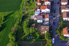 KITA Mäusenest im Ortsteil Stupferich in Karlsruhe im Bundesland Baden-Württemberg, Deutschland von oben gesehen