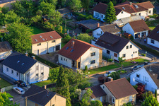 Ortsteil Stupferich in Karlsruhe im Bundesland Baden-Württemberg, Deutschland aus der Luft