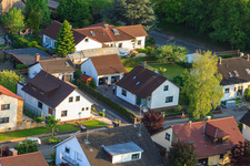 Gerberastraße 4 im Ortsteil Stupferich in Karlsruhe im Bundesland Baden-Württemberg, Deutschland aus der Drohnenperspektive