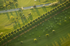 Luftbild von Gelände des Golfplatz Golfclub Hofgut Scheibenhardt e.V in Karlsruhe im Ortsteil Beiertheim-Bulach im Bundesland Baden-Württemberg, Deutschland
