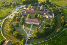Luftaufnahme von Gelände des Golfplatz Golfclub Hofgut Scheibenhardt e.V in Karlsruhe im Ortsteil Beiertheim-Bulach im Bundesland Baden-Württemberg, Deutschland