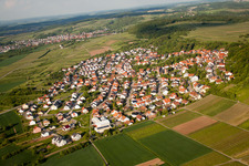 Luftbild von Malschenberg aus Südwesten in Rauenberg im Bundesland Baden-Württemberg, Deutschland