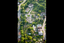 Christusgemeinde in Wiesloch im Bundesland Baden-Württemberg, Deutschland vom Flugzeug aus