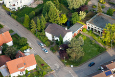 Drohnenaufname von Christusgemeinde in Wiesloch im Bundesland Baden-Württemberg, Deutschland