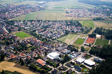 Ensemble der Sportplatzanlagen Sportverein Olympia in Rheinzabern im Bundesland Rheinland-Pfalz, Deutschland