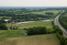 Drohnenbild von Haras de la Née in Neewiller-près-Lauterbourg im Bundesland Bas-Rhin, Frankreich