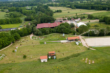 Luftbild von Haras de la Née in Neewiller-près-Lauterbourg im Bundesland Bas-Rhin, Frankreich