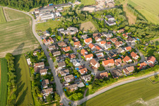 Schrägluftbild von Dorf - Ansicht im Ortsteil Linx in Rheinau im Bundesland Baden-Württemberg, Deutschland