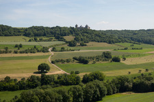 Manderen, Château Mensberg im Bundesland Moselle, Frankreich