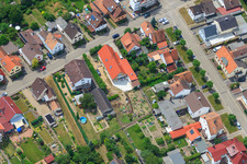 Waldstr in Kandel im Bundesland Rheinland-Pfalz, Deutschland von einer Drohne aus