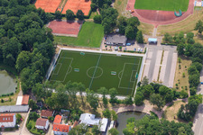 Kunstrasenfussballplatz in Kandel im Bundesland Rheinland-Pfalz, Deutschland
