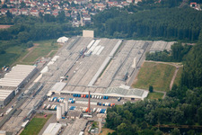 Germersheim, Möbel- und Holzwerk Nolte im Bundesland Rheinland-Pfalz, Deutschland von oben