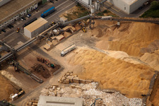 Germersheim, Möbel- und Holzwerk Nolte im Bundesland Rheinland-Pfalz, Deutschland aus der Vogelperspektive