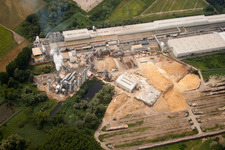 Germersheim, Möbel- und Holzwerk Nolte im Bundesland Rheinland-Pfalz, Deutschland aus der Luft betrachtet