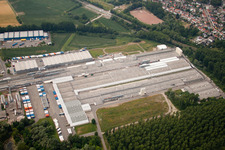 Drohnenaufname von Germersheim, Möbel- und Holzwerk Nolte im Bundesland Rheinland-Pfalz, Deutschland