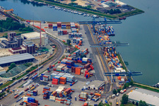 Hafen Germersheim im Bundesland Rheinland-Pfalz, Deutschland