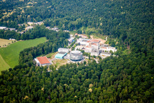 Forschungs- Gebäude und Bürokomplex des europäischen Forchungszentrums für Molekularbiologie EMBL Heidelberg im Ortsteil Rohrbach-Bierhelderhof in Heidelberg im Bundesland Baden-Württemberg, Deutschland