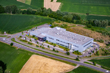 Schrägluftbild von ADA Cosmetics International GmbH im Ortsteil Bodersweier in Kehl im Bundesland Baden-Württemberg, Deutschland