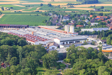 Luftbild von Fa. Weber-Haus im Ortsteil Linx in Rheinau im Bundesland Baden-Württemberg, Deutschland