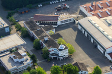 Luftaufnahme von World of Living der Fa. Weber-Haus im Ortsteil Linx in Rheinau im Bundesland Baden-Württemberg, Deutschland