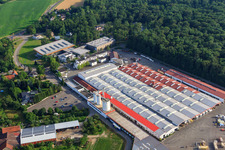 Fa. Weber-Haus im Ortsteil Linx in Rheinau im Bundesland Baden-Württemberg, Deutschland aus der Vogelperspektive