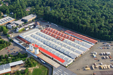 Fa. Weber-Haus im Ortsteil Linx in Rheinau im Bundesland Baden-Württemberg, Deutschland aus der Luft betrachtet