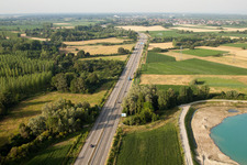 Gambsheim, Autobahn A35 im Bundesland Bas-Rhin, Frankreich