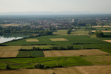 Bischwiller im Bundesland Bas-Rhin, Frankreich aus der Luft