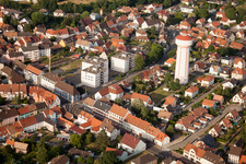 Bischwiller im Bundesland Bas-Rhin, Frankreich aus der Luft