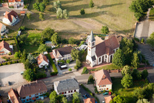Luftbild von Bischwiller im Bundesland Bas-Rhin, Frankreich