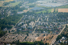 Luftbild von Oberhoffen-sur-Moder im Bundesland Bas-Rhin, Frankreich