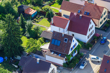 Waldstr in Kandel im Bundesland Rheinland-Pfalz, Deutschland vom Flugzeug aus