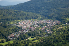Schrägluftbild von Waldprechtsweier aus Westen in Malsch im Bundesland Baden-Württemberg, Deutschland