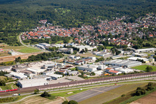 Gewerbegebiet im Ortsteil Haueneberstein in Baden-Baden im Bundesland Baden-Württemberg, Deutschland
