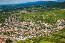 Sinzheim von Süden im Bundesland Baden-Württemberg, Deutschland