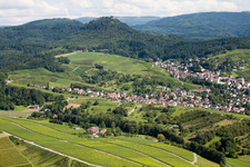 Ortsteil Gallenbach in Baden-Baden im Bundesland Baden-Württemberg, Deutschland von oben