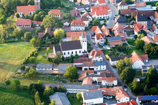 Kirche in der Herrengasse in Minfeld im Bundesland Rheinland-Pfalz, Deutschland