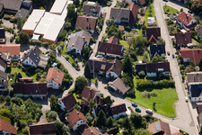 Varnhalt, Gartenstr im Ortsteil Gallenbach in Baden-Baden im Bundesland Baden-Württemberg, Deutschland aus der Luft